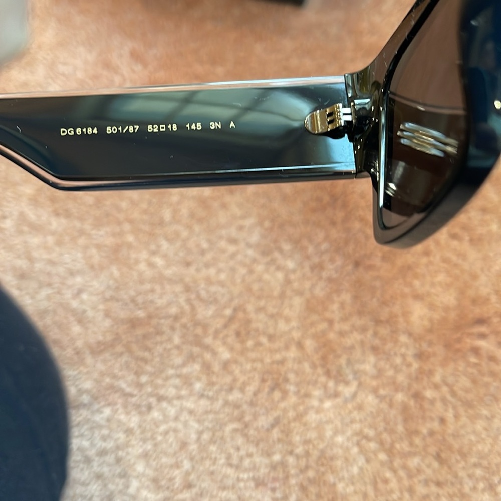 DOLCE & GABBANA  black sunglasses new/case /box.100% Authentic - Picture 9 of 14